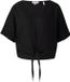 s.Oliver Blouse Zwart Linnen Mouwloos V-hals Effen Regular Fit Dames 34
