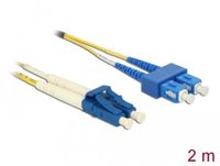 Delock Cable Optical Fibre LC > SC Singlemode OS2 2 m