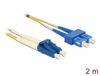 Delock Cable Optical Fibre LC > SC Singlemode OS2 2 m
