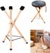 Unyqoos® Support de tambour en bois réglable pour handpan et instruments de percussion