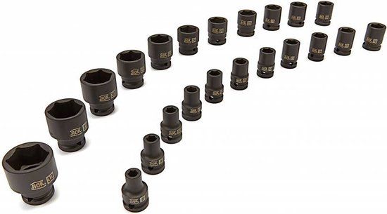 AOK 1/2" krachtdopsleutel 19 mm staal