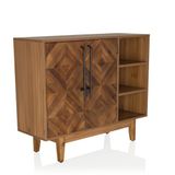 hjh LIVING Ladekast SANTJAGO WOOD L 95 x 32 x 79,5 cm 2 deuren 3 vakken massief dennenhout