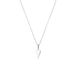 Lucardi Dames Zilveren damesketting met hanger - 925 Zilver - Zilverkleurig - 48 cm