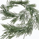 GarveeTech Guirlande de Noël en faux pin, réaliste, 2,1 m / 7 ft, feuillage persistant dense, aiguilles 63#, pour cheminée, table, mur, arche de mariage, couleur : guirlande de pin 63#