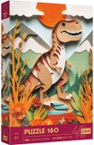 Trefl 160, 40th anniversary, Paper Art: Dinosaur, FSC Mix 70%, 160 stuk(s), Dinosauriërs, 6 jaar