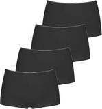 Sloggi 4-pack Feel Sensational short Dames - Zwart - Maat 38