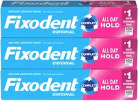Fixodent Original Complete - Tandprothese Crème - 3-pack 68 g met zink