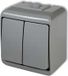 JUNIOR Interrupteur bougie, gris, IP54, 10W, modèle HE-2