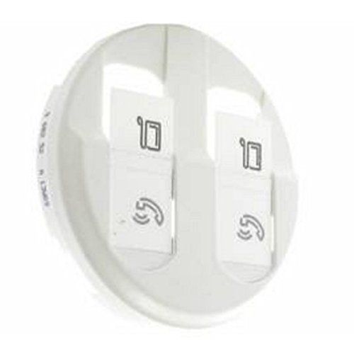 LEGRAND 068252 afdekking Céliane voor dubbel stopcontact RJ45, wit