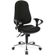 Topstar Support Sy verstelbare Office bureaustoel met armleuningen stof zwart