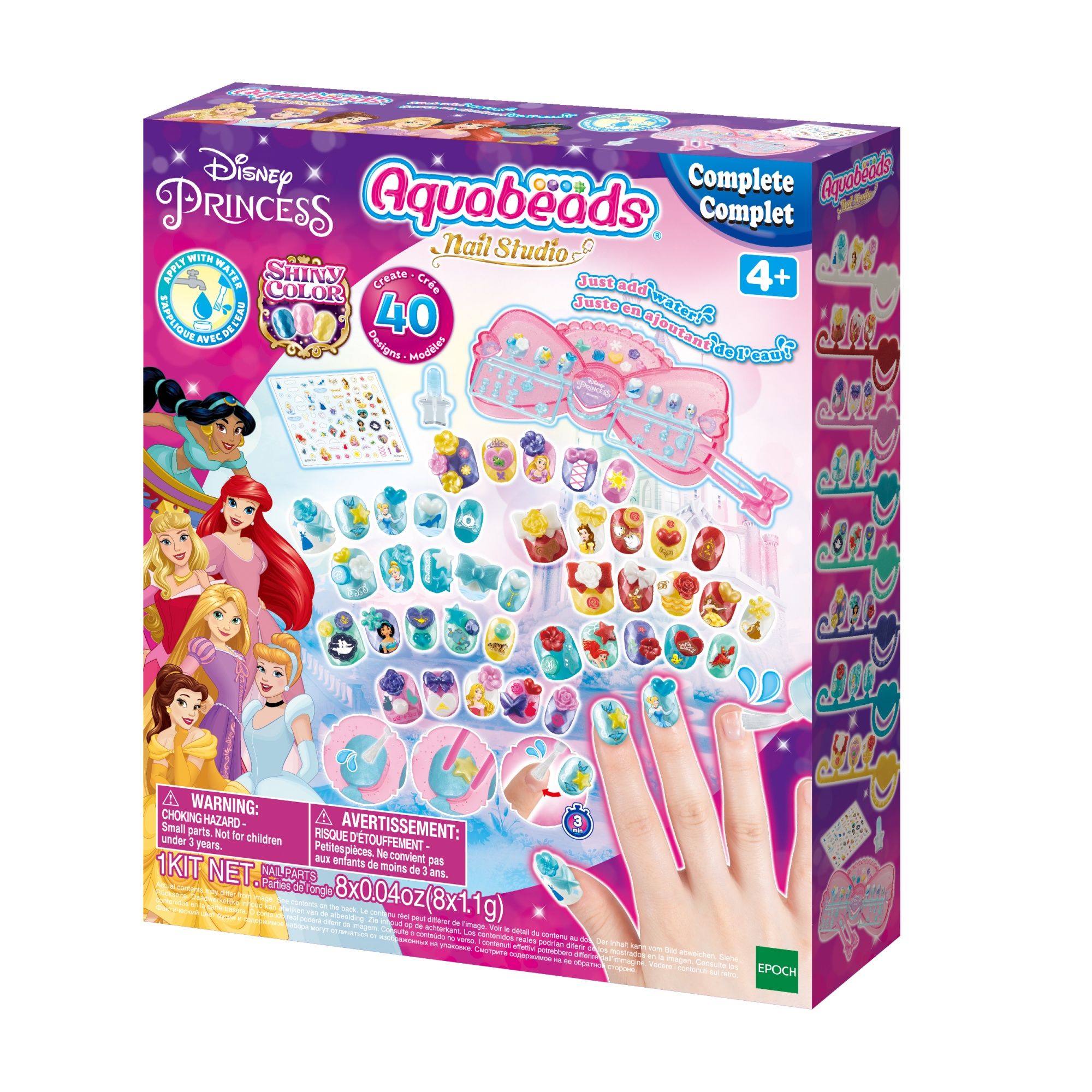 Aquabeads Nagelstudio Disney Princess - Complete Set - 40 Nagels