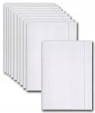 Office Products 10x A4 Kartonnen Map met Elastiek, Wit, 300 g/m²