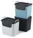 Système de tri des déchets poubelles de recyclage - 3 x 30 L - Empilable - Plastique recyclé - 38,5 x 28,6 x 48,5 cm