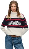 Superdry Apres Ski Coltrui Dames Dusty Ecru Multi Stripe