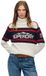 Superdry Apres Ski Coltrui Dames Dusty Ecru Multi Stripe