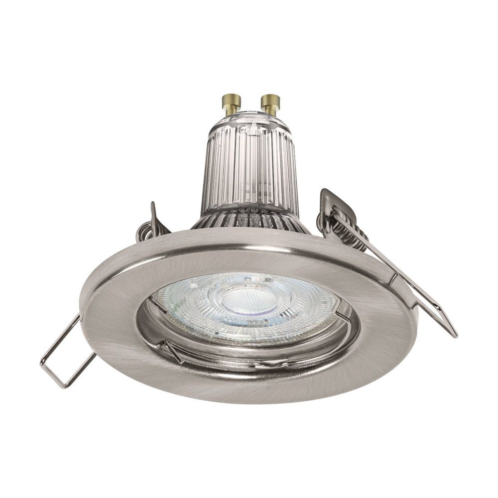 Ledvance LED Recess Downlight Brushed Aluminium GU10 3x2.6W 827 - Set of 3