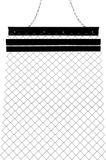 MonsterShop Kettingeg Zilver 1,5m x 1,2m Verstelbaar Voorblad