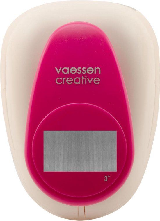 Vaessen Creative Figuurpons - Rechthoek - 37x66mm - Wit