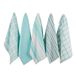 DII Assorti Geweven, Keuken Vaatdoek Set, 18x28, Aqua, 5 Stuk