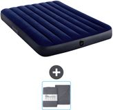 Intex Luchtbed - Twijfelaar - 137 x 191 x 25 cm - Blauw