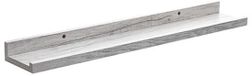 5five Foto wandplank Fixy - grijs - eiken hout look - 58 x 10 x 4 cm