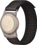 By Qubix - AirTag nylon loop bandje - S/M - Zwart