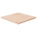 vidaXL Tafelblad - Vierkant - 50x50x2,5 cm - Onbehandeld Massief Eikenhout