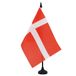 AZ FLAG Tafelvlag Denemarken 21x14 cm Polyester 100D Plastic Voet