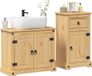 Maison Exclusive Ensemble de meubles de salle de bain "Corona" 2 pièces Bois de pin massif