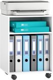 HOMCOM Printerkast - Spaanplaat - 40B x 35D x 55,5H cm - Wit
