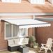 vidaXL - Pare-soleil - Cadre - Blanc - 350 x 250 cm - Polyester - avec revêtement PU