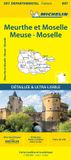 Meurthe Michelin 307 Wegenkaart Meurthe et Moselle, Meuse, Moselle