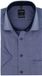 OLYMP Luxor modern fit chemise - manche courte - bleu structure (contraste) - Sans repassage - Tour de cou : 45