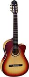 Ortega The Private Room HoneySUITE Alaska sparrenhout handgemaakte concertgitaar (Cutaway, geluidsabsorberend, luxe Gigbag, leren riem)