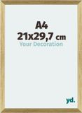 Your Decoration - Fotolijst A4 21x 29,7 cm - MDF - Goud Glans - Mura