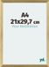 Your Decoration - Fotolijst A4 21x 29,7 cm - MDF - Goud Glans - Mura