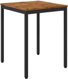 vidaXL Table de salle à manger Naturel et Noir 60 x 60,5 x 75 cm
