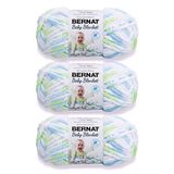 Bernat Babydeken grappige prints garen - 3 Pack van 100g/3.5oz - Polyester - 6 Super volumineus - 72 Yards - Breien/haken
