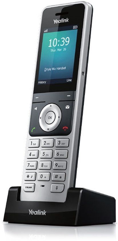 Yealink W56H DECT-Telefon-Mobilteil Anrufer-Identifikation Schwarz