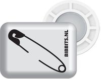 Bibbits hardloopmagneten | Safety pins white
