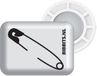Bibbits hardloopmagneten | Safety pins white