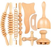 Merkloos 9-in-1 Massagegereedschap voor Houttherapie