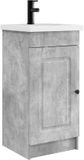 vidaXL Badkamermeubel met Wasbak Betongrijs 42 x 40 x 84,5 cm
