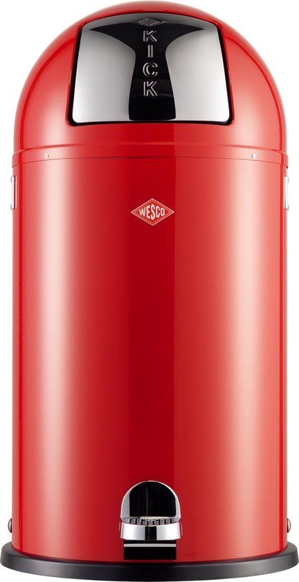 Wesco Kickboy Pedal Bin - 40 l - Red