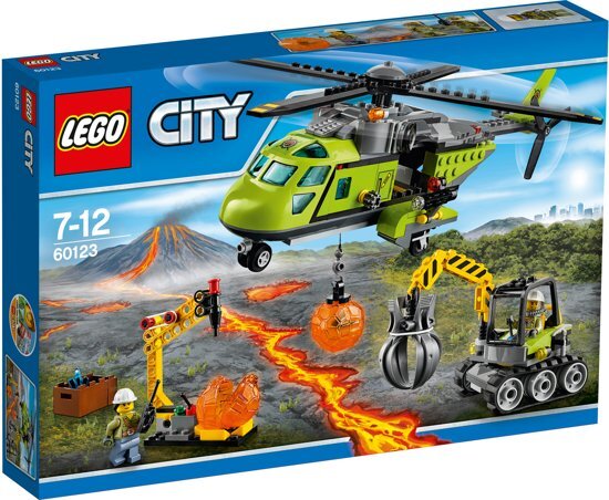 lego vulkaan bevoorradingshelikopter 60123
