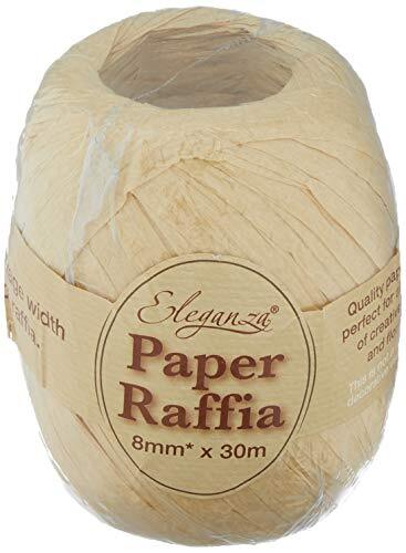 Eleganza Papier Raffia 8mm x 30m No.02 Naturel