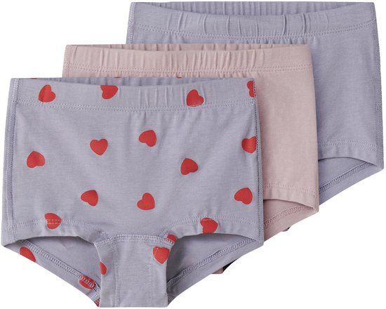 NAME IT- NMFTIGHTS 3P LAVENDER HEARTS NOOS - Meisjes - Trunks