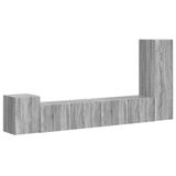 vidaXL Ensemble de meubles TV 3 pièces Gris Sonoma Bois d'ingénierie
