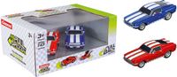 Carrera Speelgoedvoertuig Auto - Pull and Speed - Ford Mustang '67 - Pull Back Auto - Terugtrekauto - 1:43 - 2 Stuks