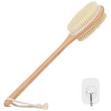 Alyvisun Houten Douche Rugborstel met Lange Steel